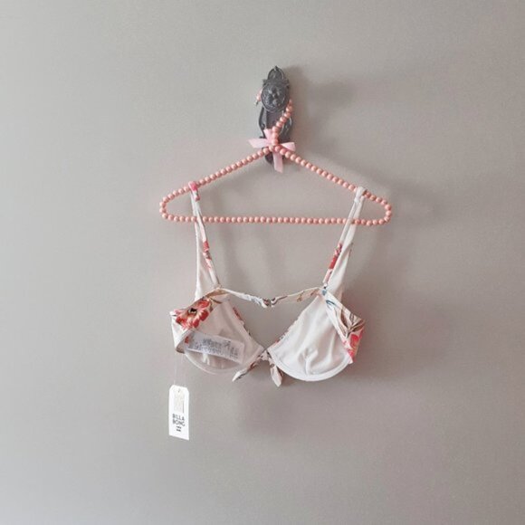 NWT Billabong white & floral print underwire bikini top XL - Picture 12 of 12